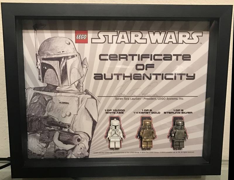 lego 14K gold Boba Fett