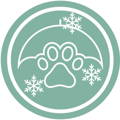 Icon: gemaltes Herz mit Pfote