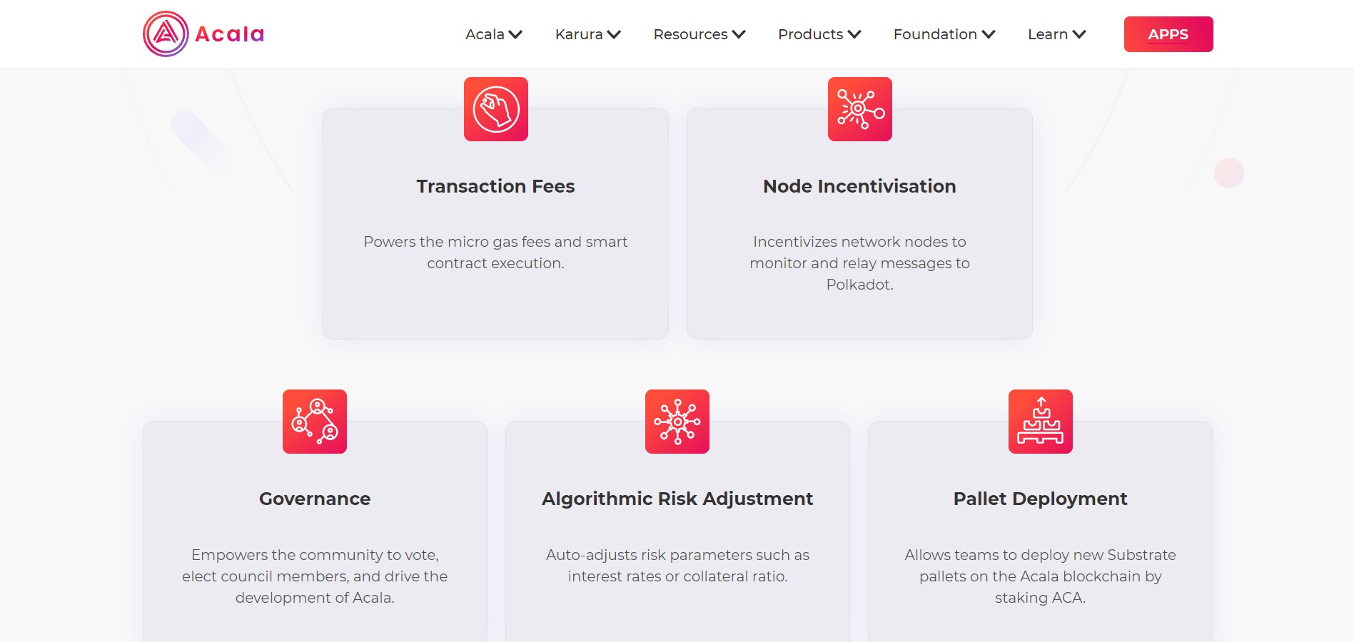 Acala Network product / service