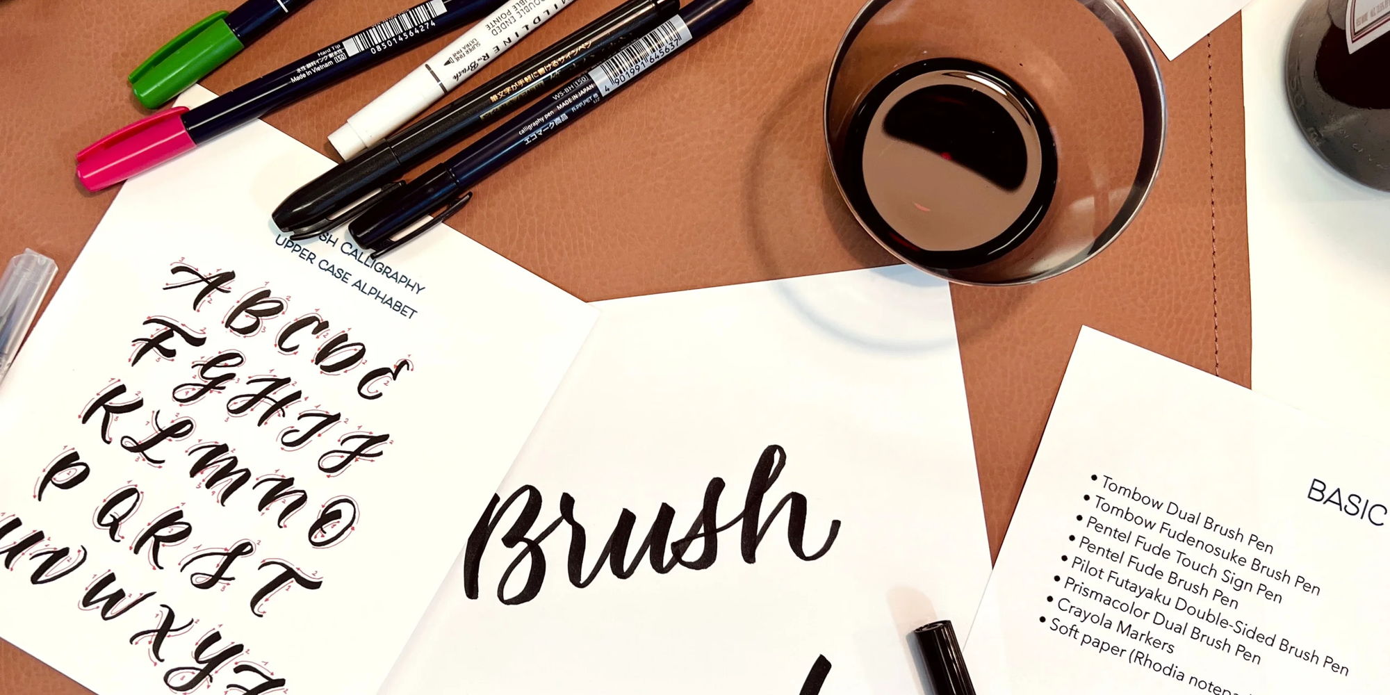 Brush Calligraphy for Beginners Workshop (Apr 23) promotional image