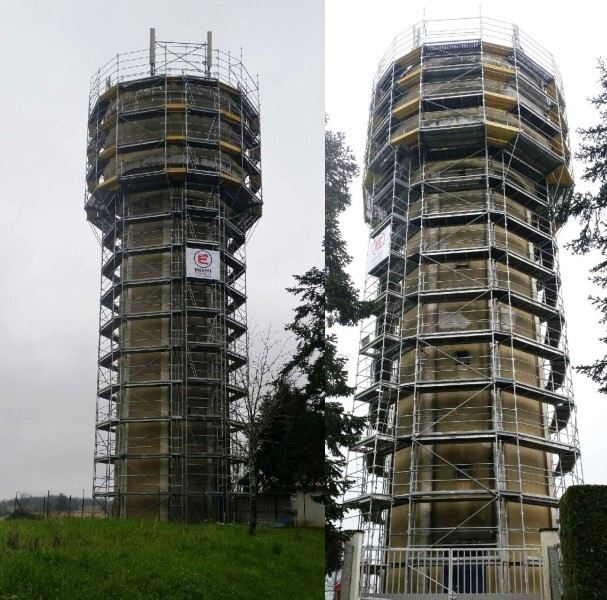 Chantier échafaudage EVEREST — Chateau Eau