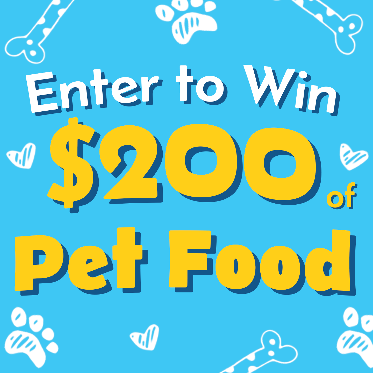 Enter to Win $200 of Pet Food