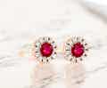 coloured gemstone earrings - Pobjoy Diamonds
