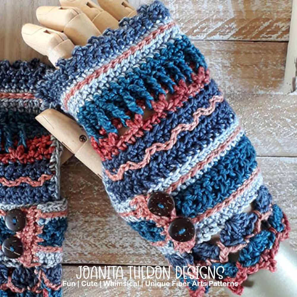 Rustieke Boho-vingerloze handschoenen