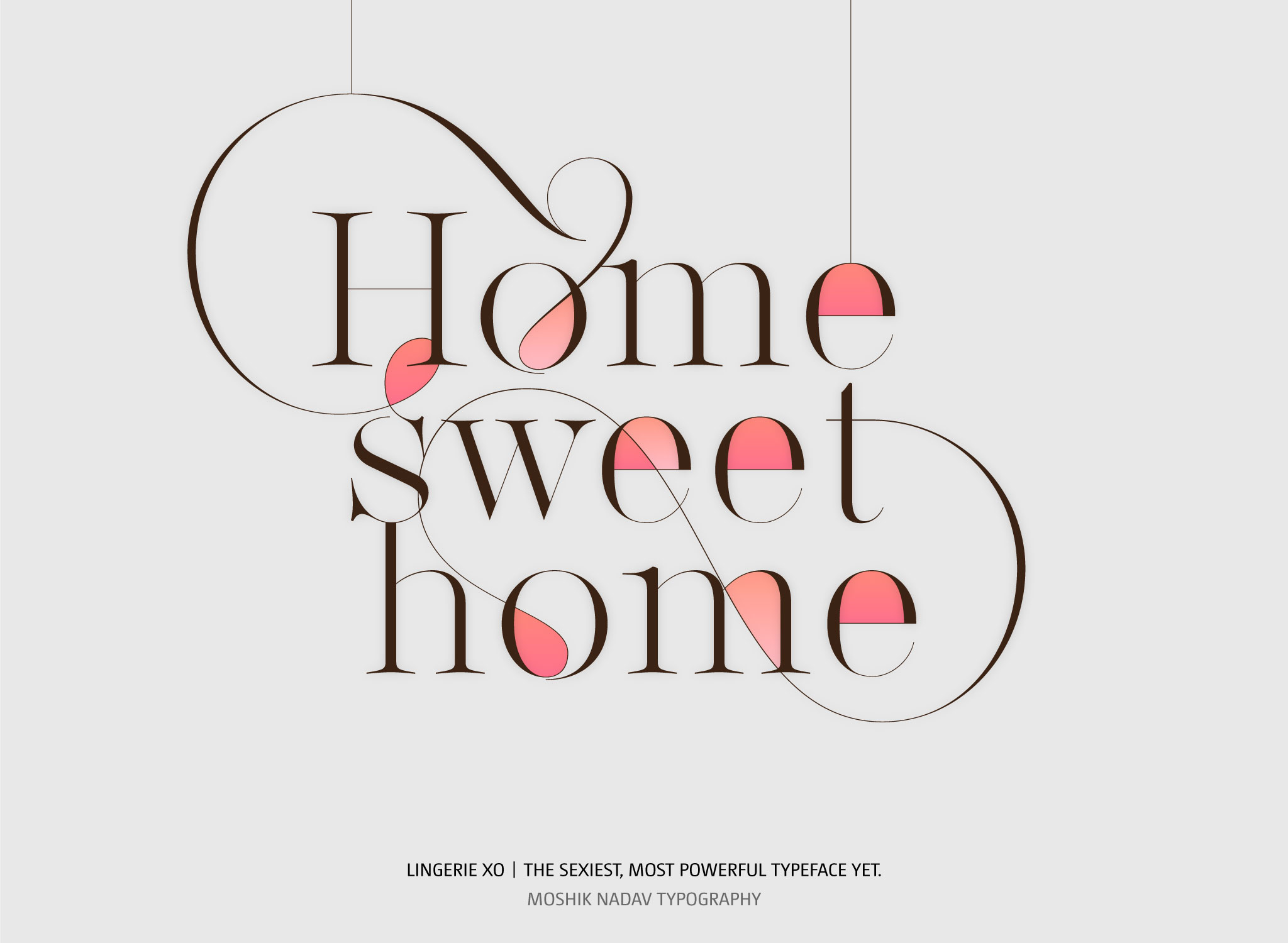 Home sweet home Typography, Vogue fonts, Cool fonts, logo fonts, Moshik Nadav, Sexy Typeface, Best fashion fonts