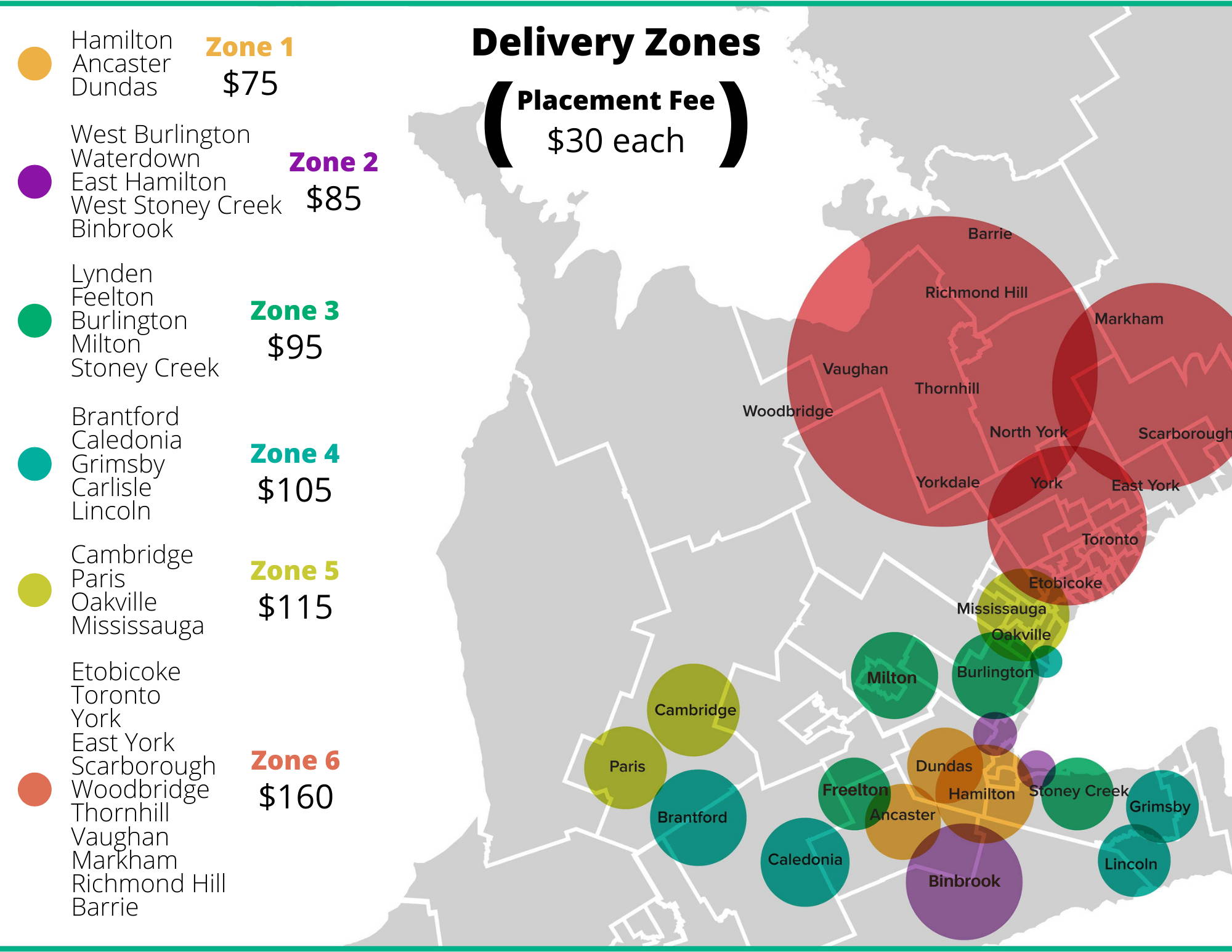 delivery zones map