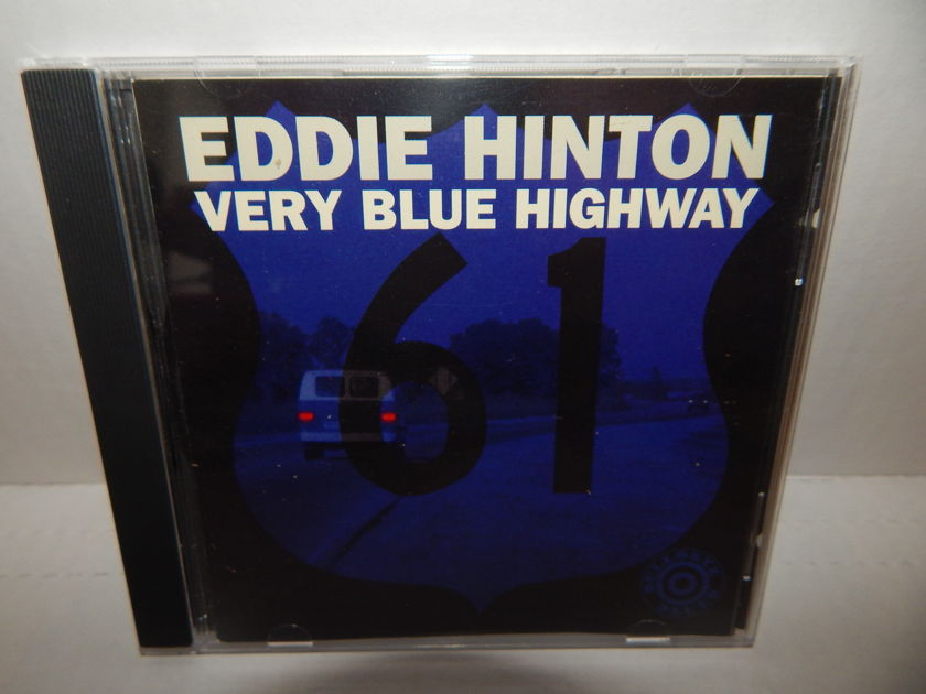 EDDIE HINTON Very Blue Highway - 1993 Rounder Bullseye Blues Promo Blues 1st Pr CD