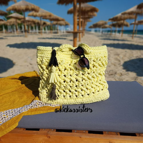 Beach tote bag for summer
