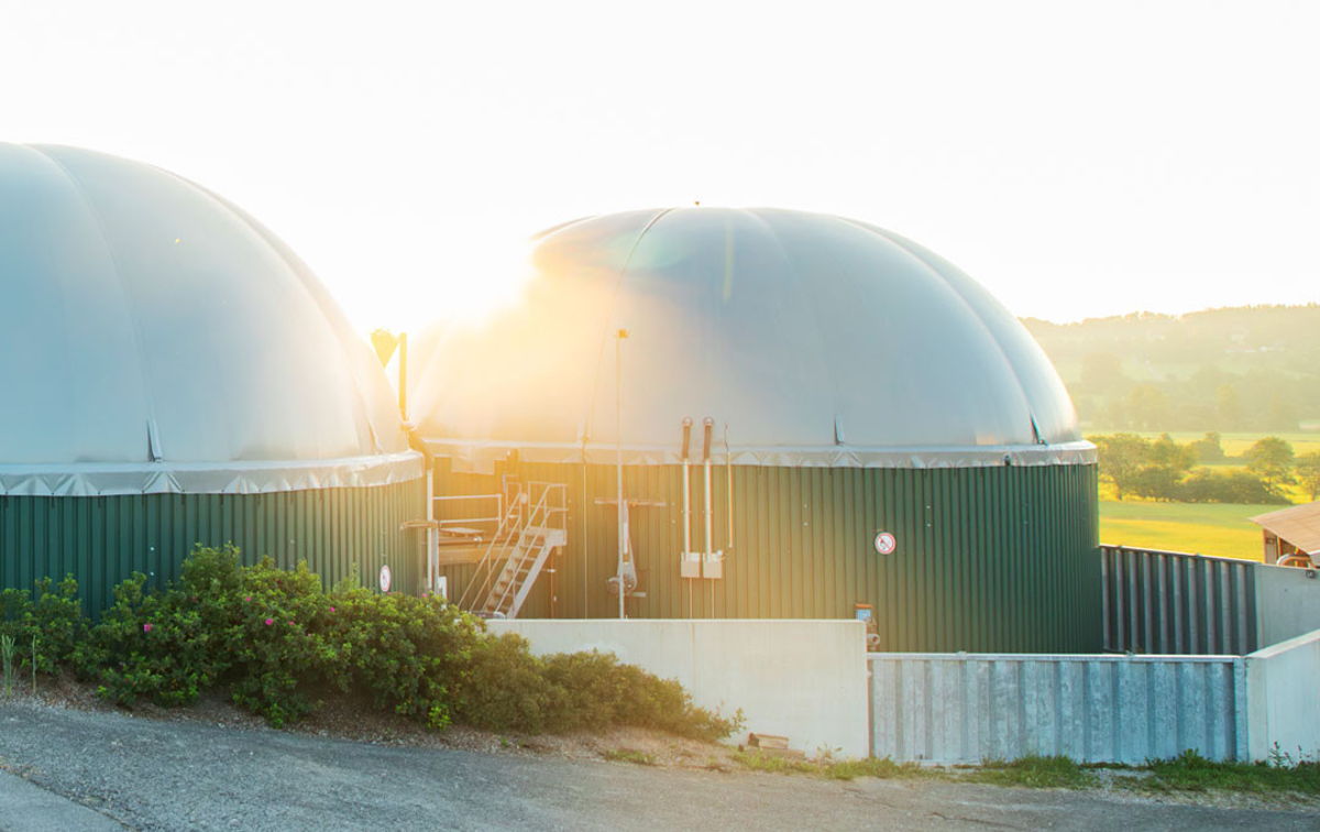 Doppelmembran Gasspeicher für den Kunden Bioenergie Hartmann