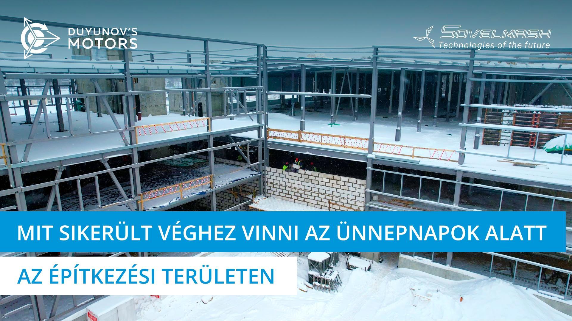 Mit sikerült véghez vinni az építkezési területen az ünnepnapok alatt | 217. nap