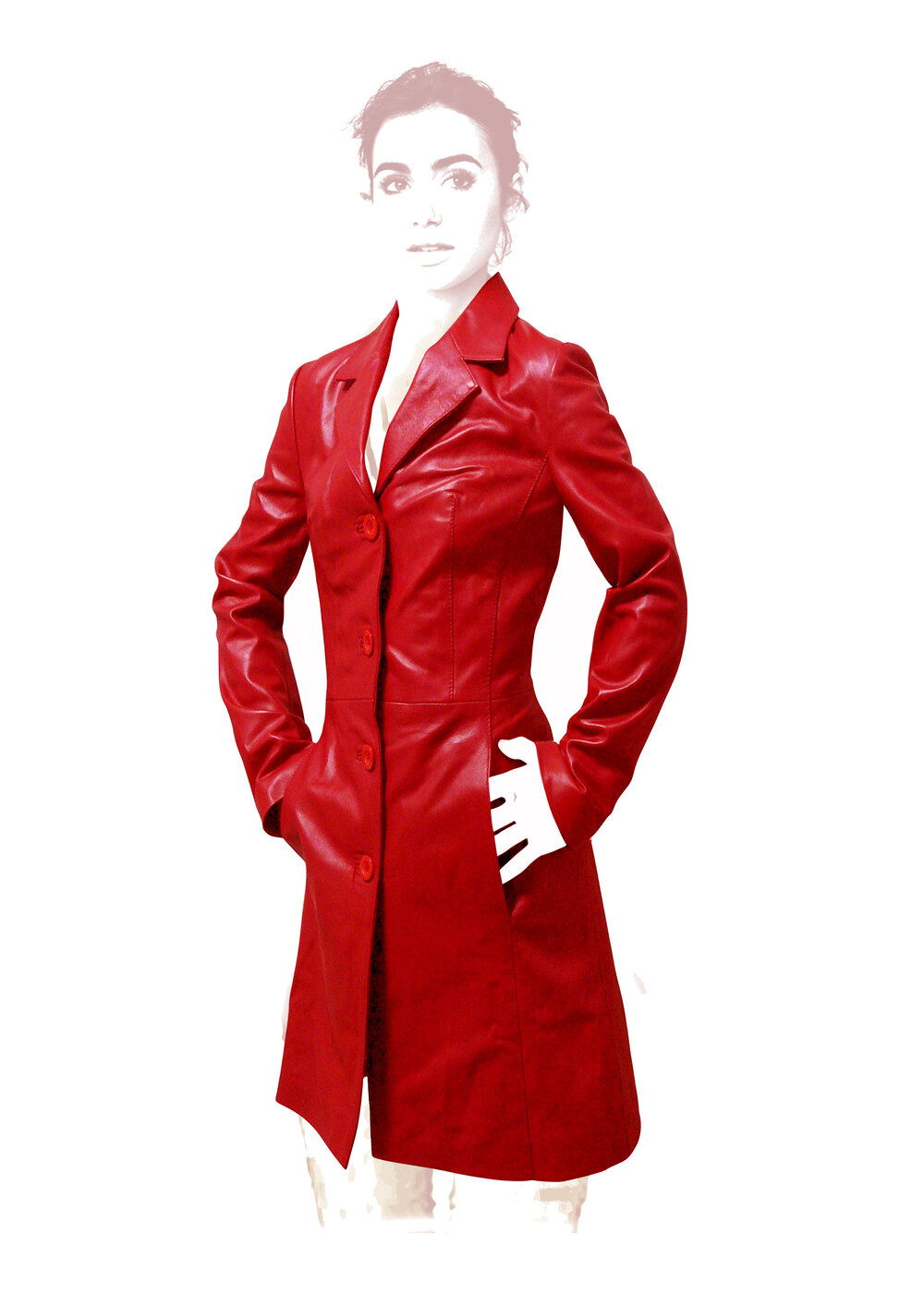 MONICA - Red LEATHER - Image 2