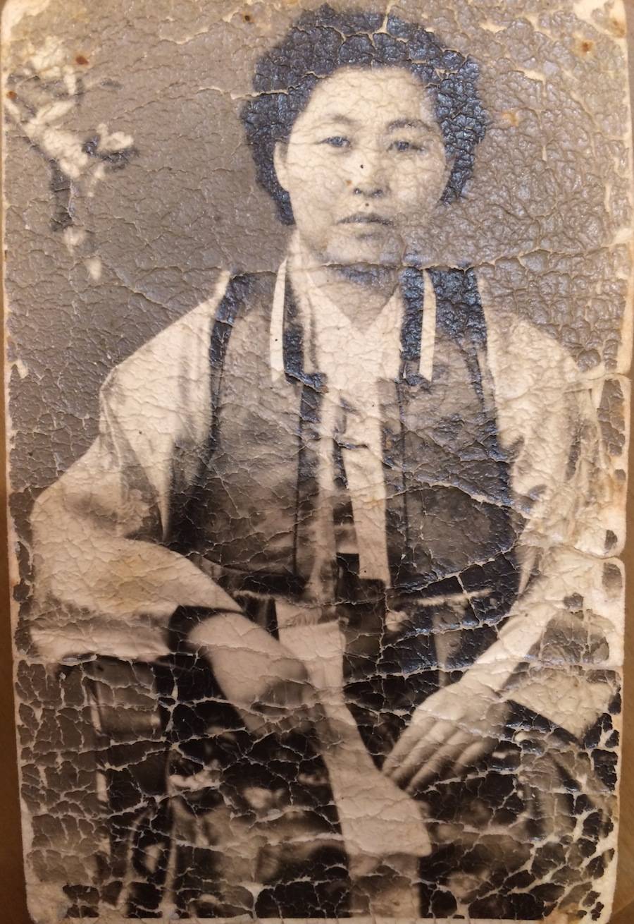 LEEHWA'S HISTORY AND STORY OF FOUNDING THE BUSINESS. GRANDMA IN AGE OLD PHOTOGRAPH. 