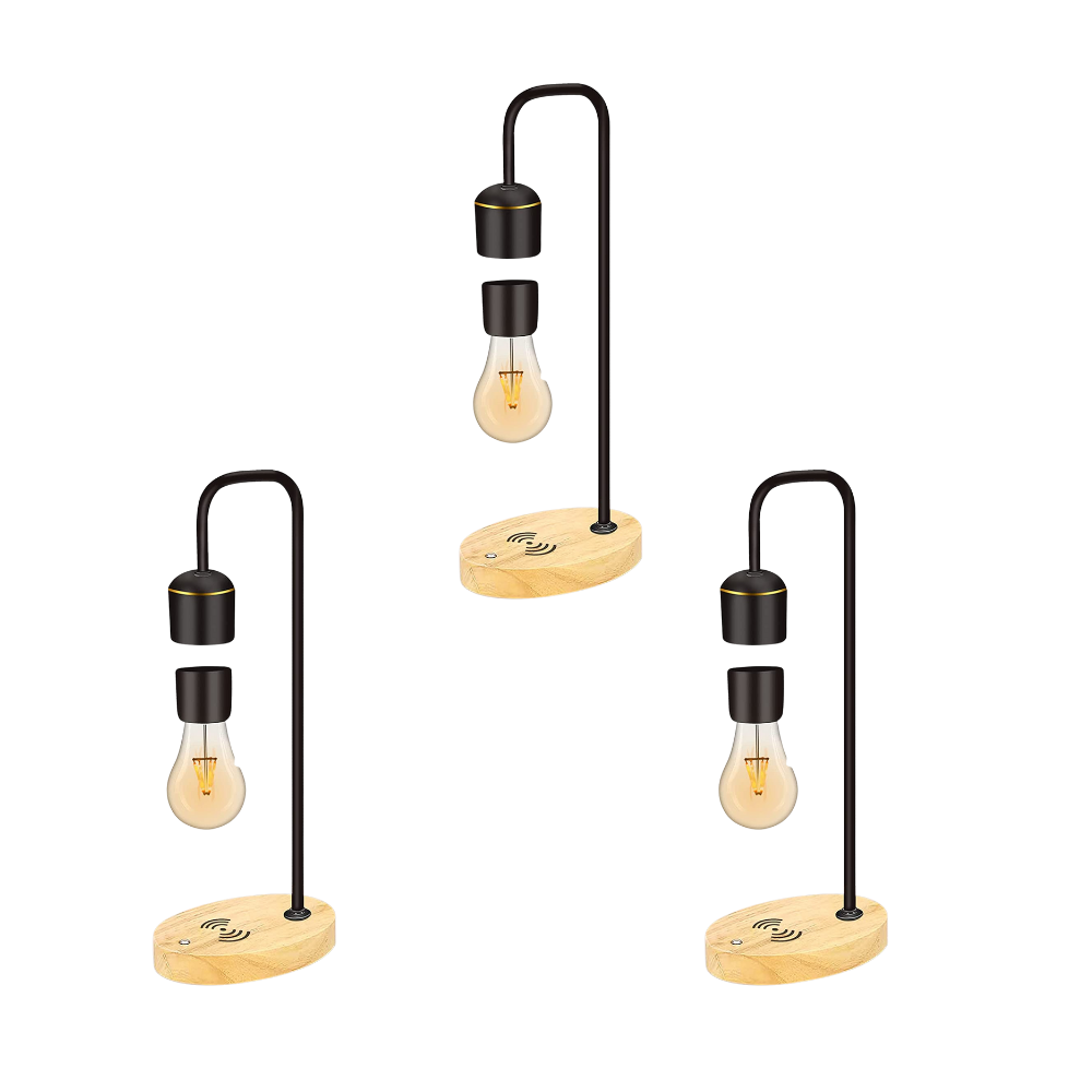 levitating desk lamp, levitating bulb, floating lamp magnetic, magnetic levitating light bulb,