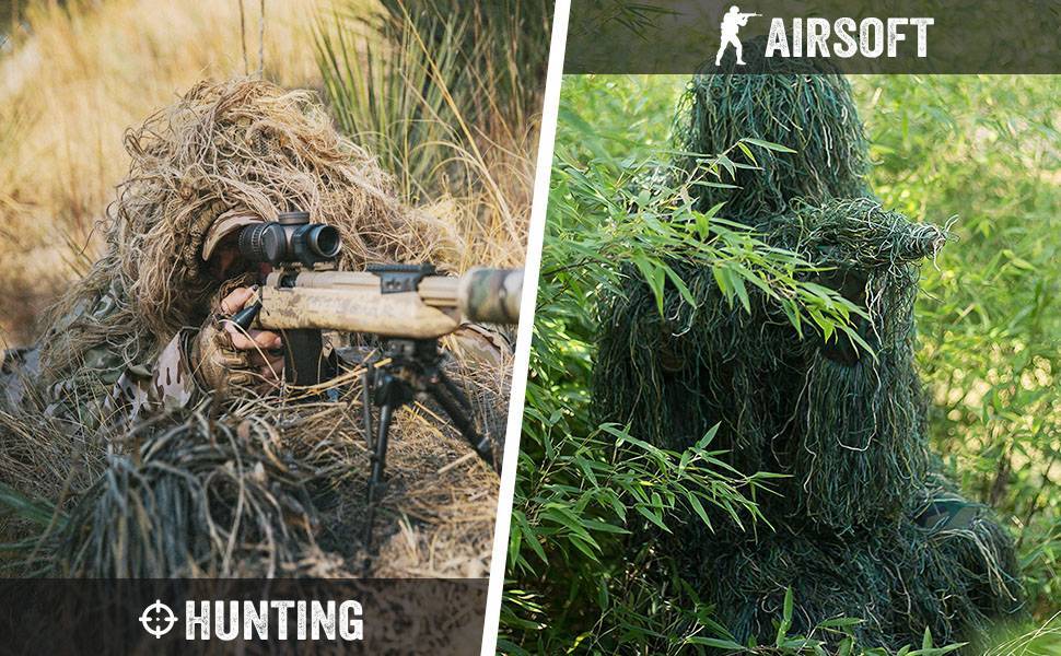 airsoft and hunting ghillie suit
