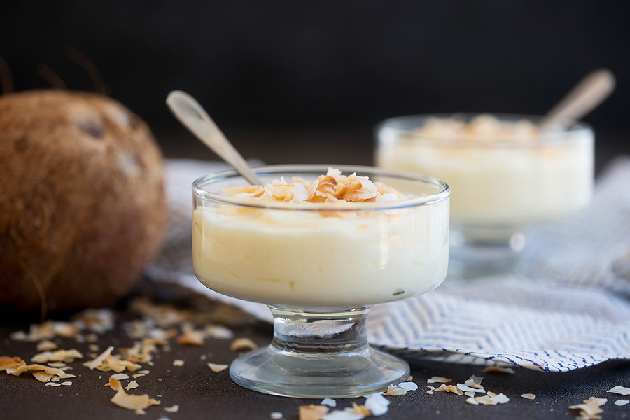 Keto Toasted Coconut Pudding