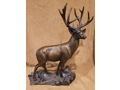Vintage Mule Deer Sculpture High Desert Trophy by Terrell O'Brien (No Base)