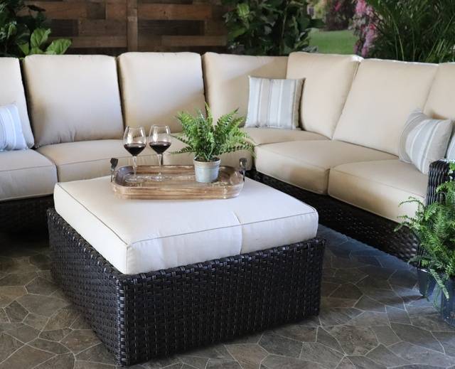 Erwin and Sons Oconee Sectional All Weather Wicker Outdoor Seating