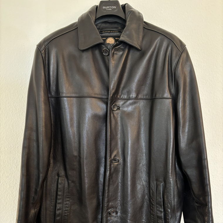 Manteau cuir noir Marc NY