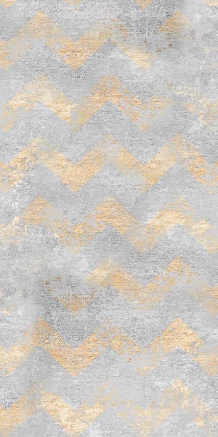 Gold & Grey Shabby Pattern Wallpaper pattern image