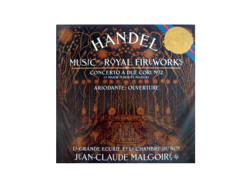 ★Sealed★ CBS / MALGOIRE, - Handel Royal Fireworks, Concerto a Due Cori No.2!