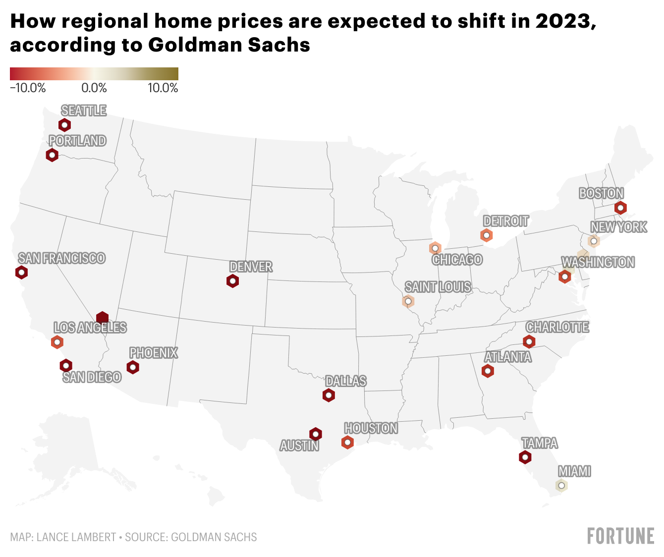 featured image for story, Miami to escape the home price correction in 2023 while ‘overheated’ housing
markets like Austin get hammered, says Goldman Sachs