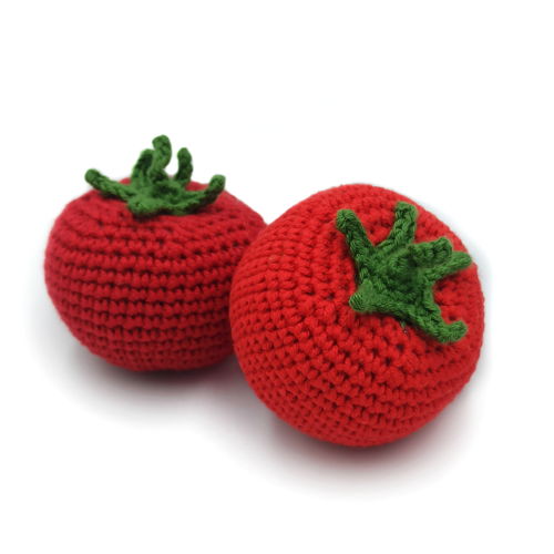 Crochet VEGETABLES PDF patterns - kohlrabi cabbage, tomato, peas in a pod, corn on the cob, lettuce. Food crochet pattern. Play food pattern