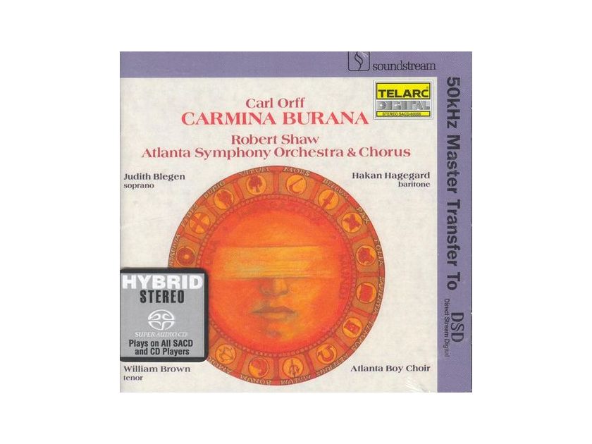 Robert Shaw - CARL ORFF "Carmina Burana" SEALED STEREO SACD TELARC Ships Free USA