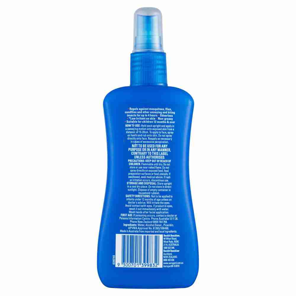 Aerogard Odourless Protection Insect Repellent Pump Spray 250ml - Image 3