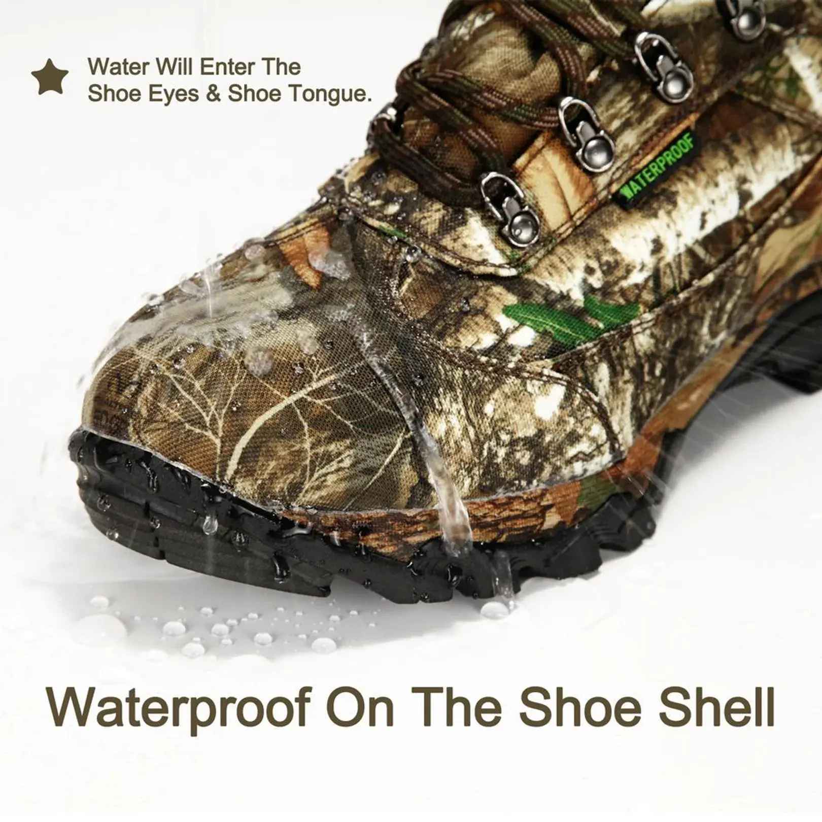 Waterproof Camo Hiking Shoes for Men FunWater SUP Board CA