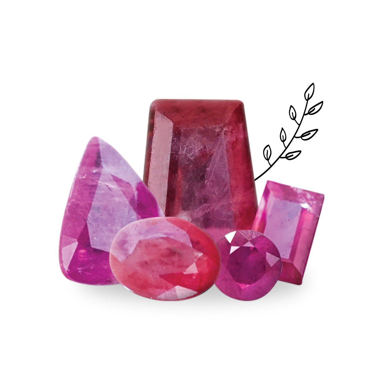 Ruby gemstone