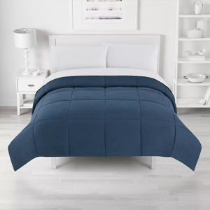 The Big One® Microfiber Down-Alternative Reversible Comforter - Navy Heather