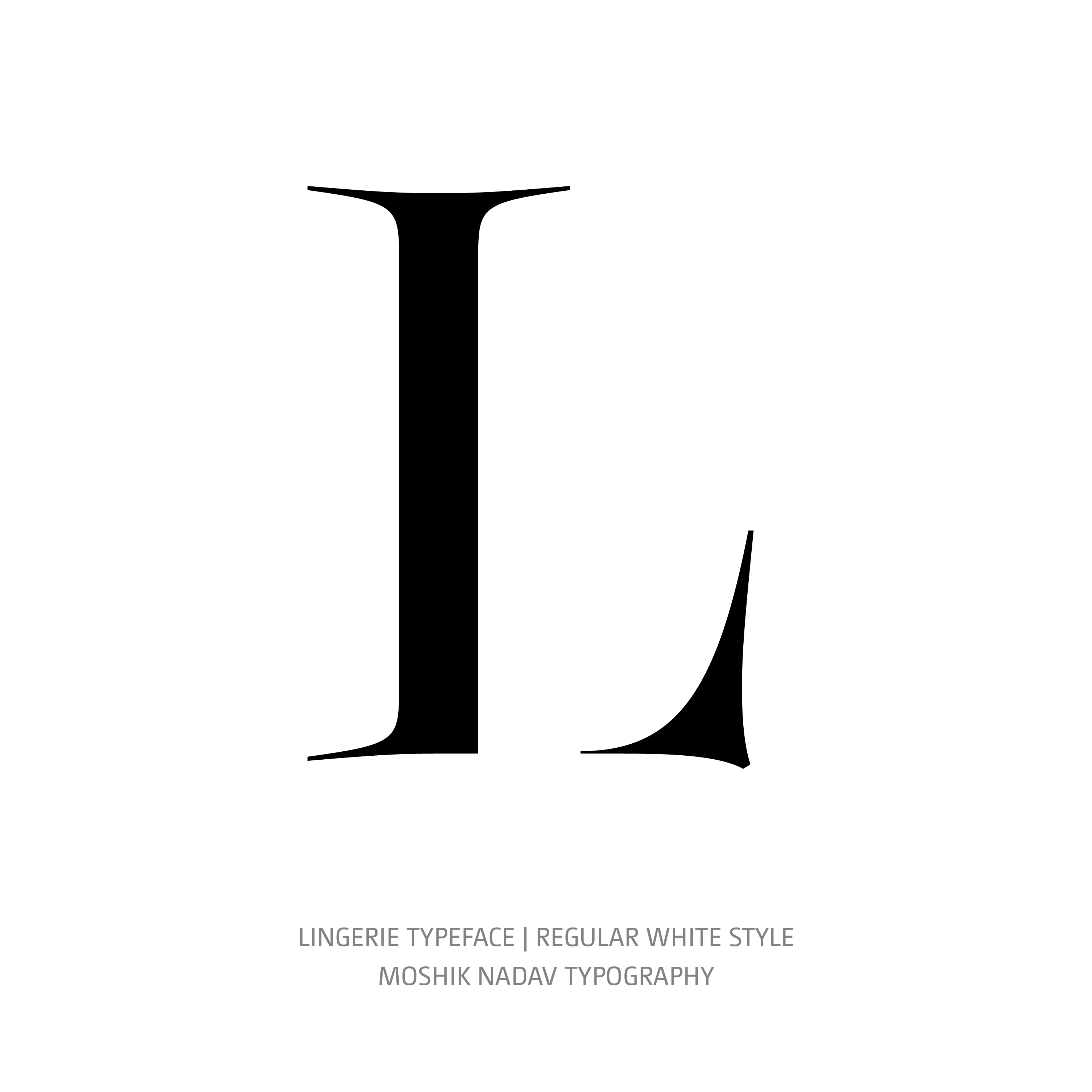 Lingerie Typeface Regular White L