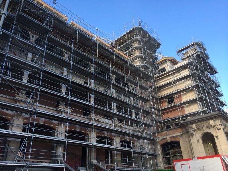 Chantier échafaudage EVEREST — H Debrousse B