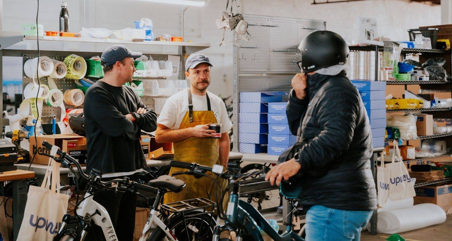 verkoop van e-bike bij Upway