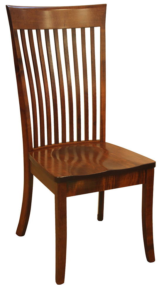 OW Bent Peddle Shaker Style Solid Wood, Handcrafted Kitchen Chair or DIning Chair from Harvest Home Interiors Amish Furniture 
