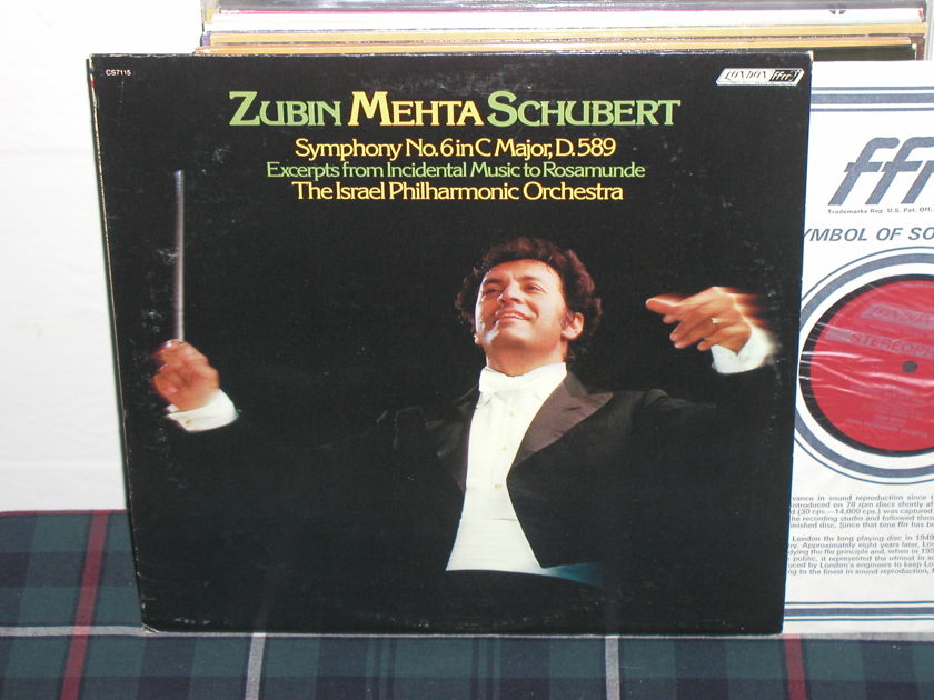 Mehta/IPO - Schubert Sym No 6  LP London ffrr uk decca cs7115