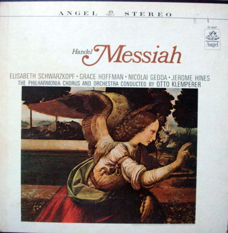EMI Angel / KLEMPERER-SCHWARZKOPF, - Handel Messiah, MI...