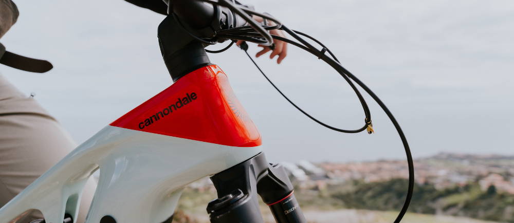 A Cannondale e-MTB