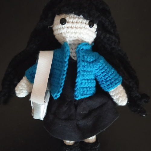 Noëlle doll and her wardrobe - Crochet and sewing pattern