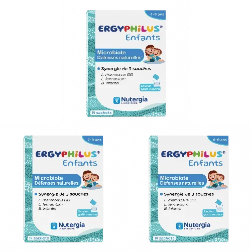 ERGYPHILUS® Enfants - Probiotiques - Lot de 3