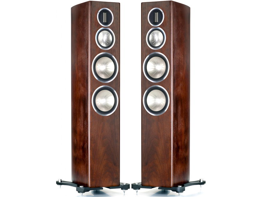Monitor Audio Gold 300 Speakers (Dark Walnut Veneer) - Mint Demo’s; 1 Yr. Warranty; 20% Off; Free Shipping