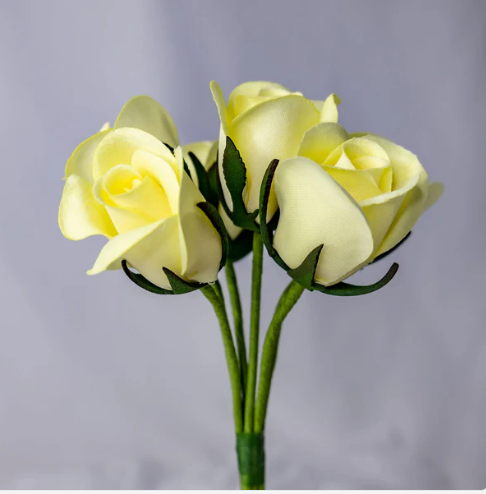 Lemon Velveteen Bud - Realistic Artificial Flowers - Image 3