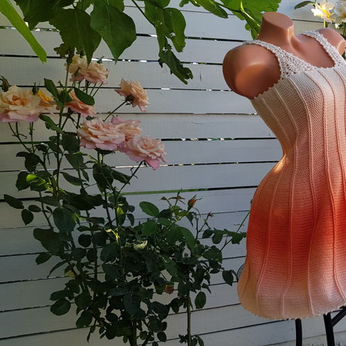 Crochet elegant dress for summer