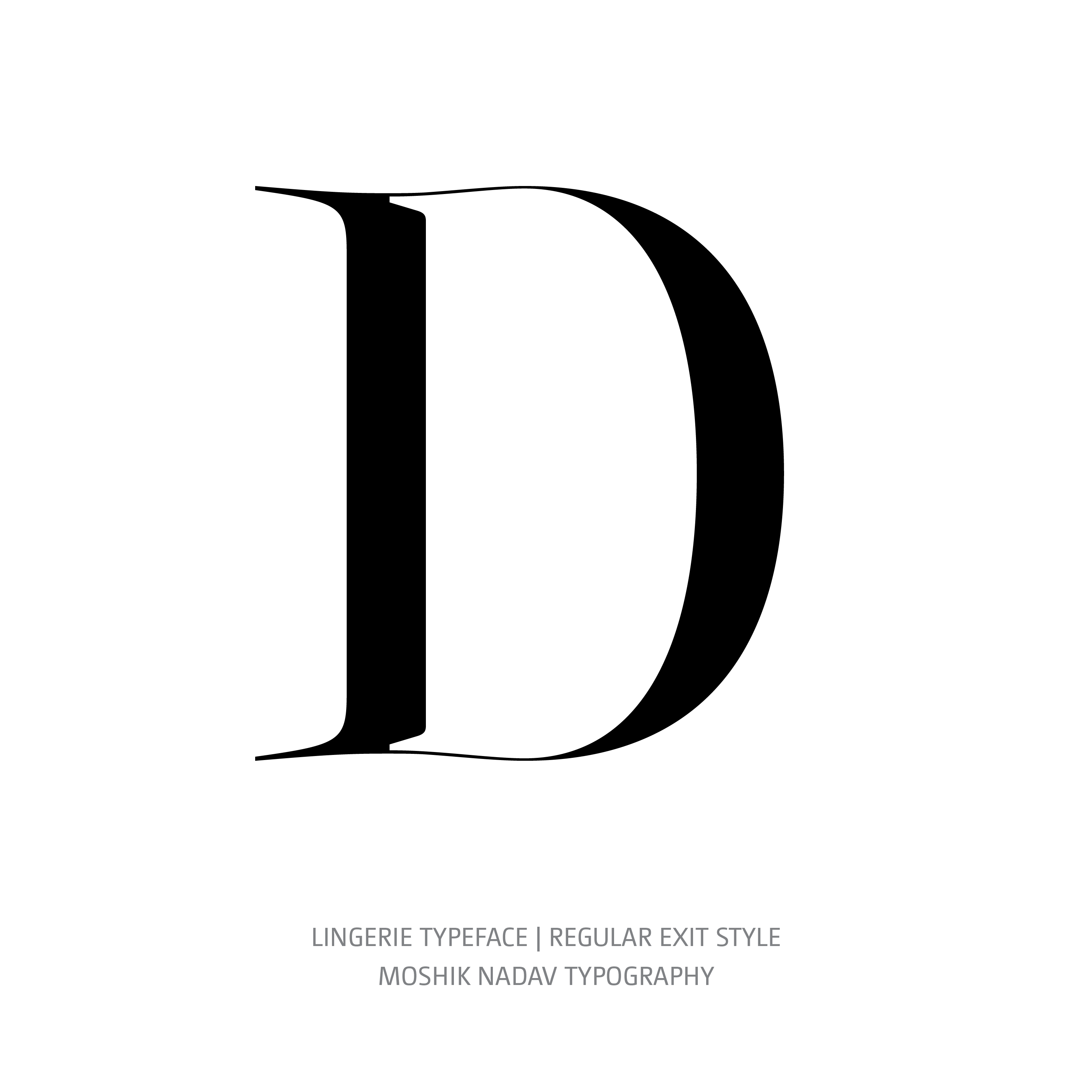 Lingerie Typeface Regular Exit D