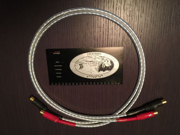 Nordost  Valhalla Genuine 1M Pair RCA Cable Factory Nor...