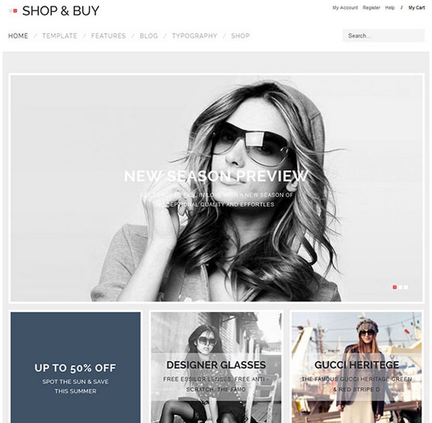 Shop & Buy - шаблон для CMS Joomla