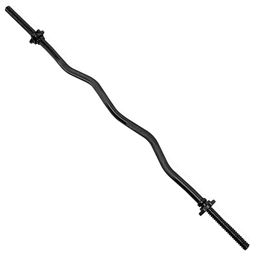 Cap Barbell 47-Inch Standard Threaded Solid Easy Curl Bar 
