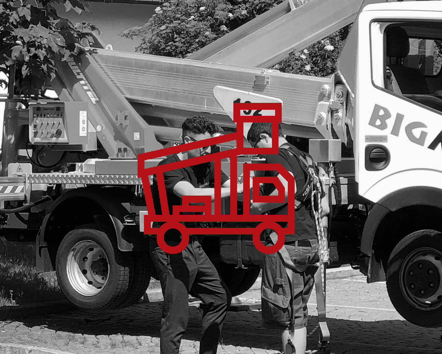 Arbeitsbühnenschulung bei Bigman in Vahrn