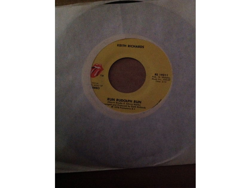 Keith Richards(Rolling Stones) - Run Rudolph Run/The Harder They Come Rolling Stones Records 45 Single NM Vinyl NM