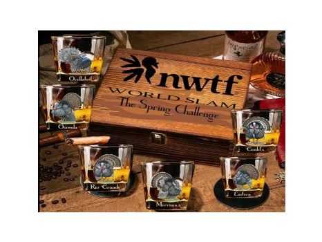 NWTF World Slam The Spring Challenge whiskey glass set
